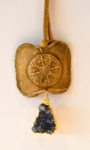Nautical Medallion Necklace with Large Druzzy and Leather